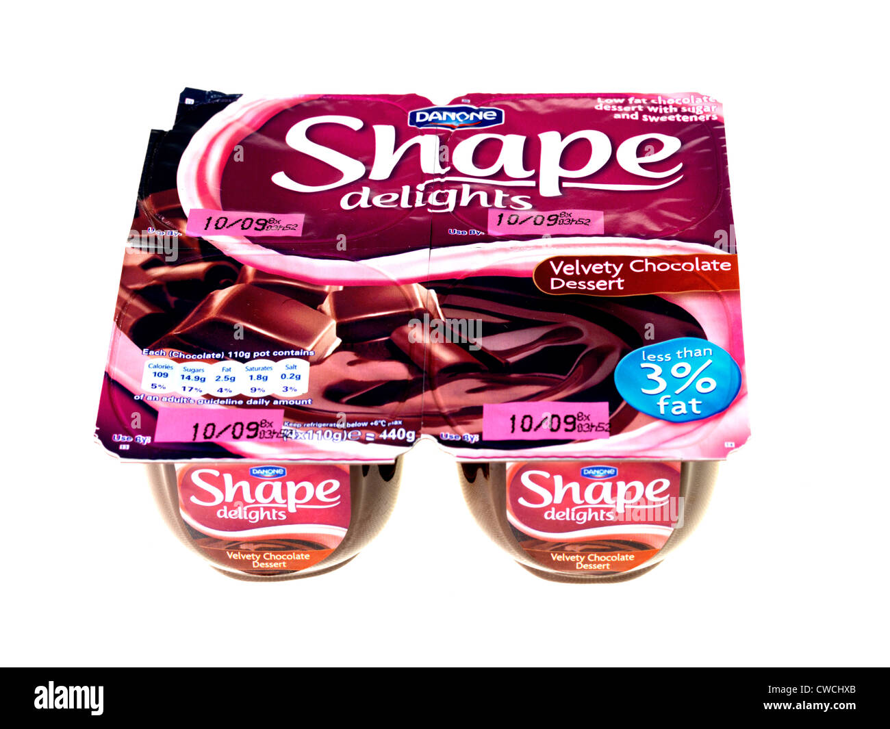 Shape Chocolate Desserts Stock Photo