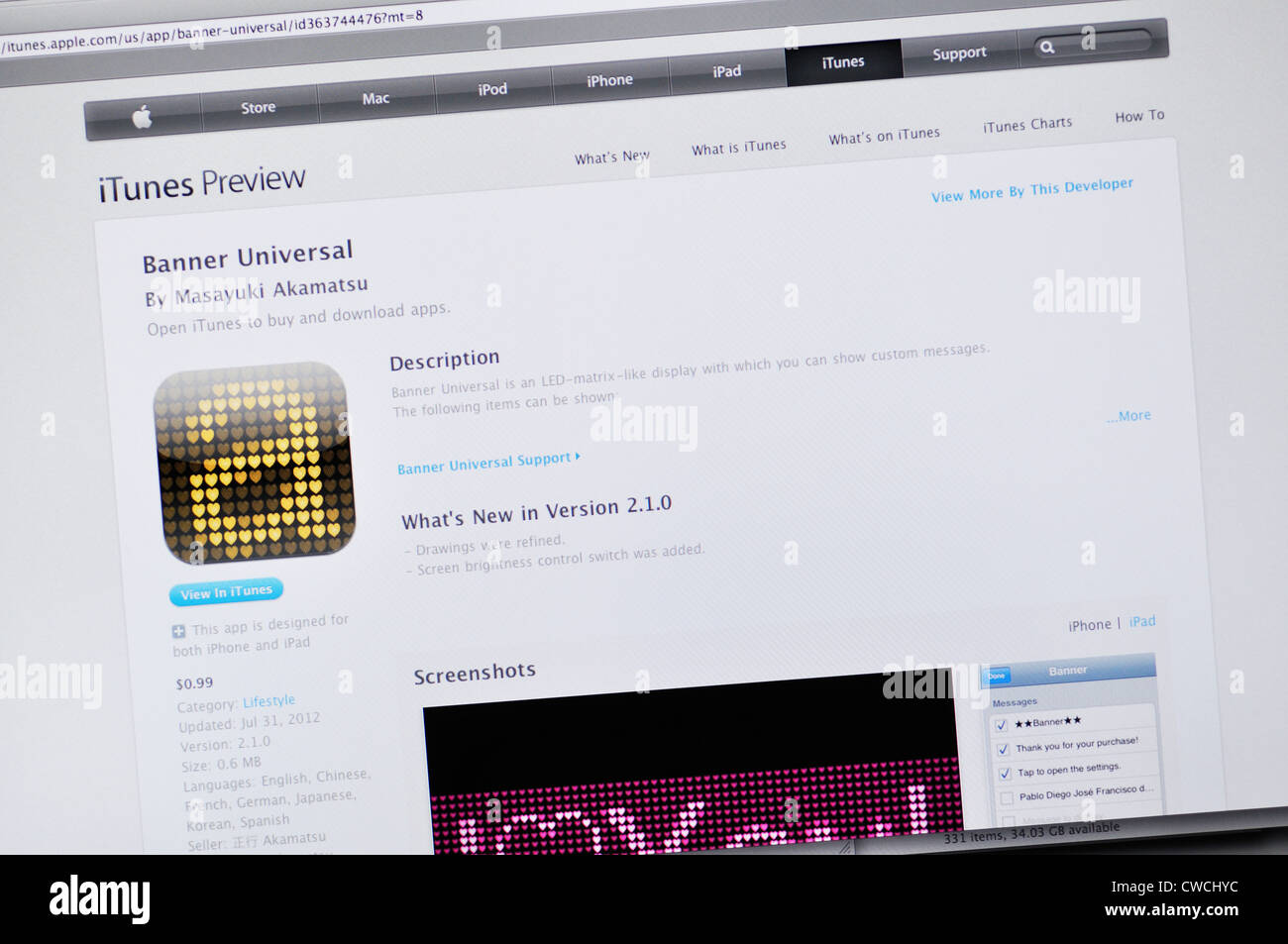 Banner Universal App Website Led Matrix Like Display To Show