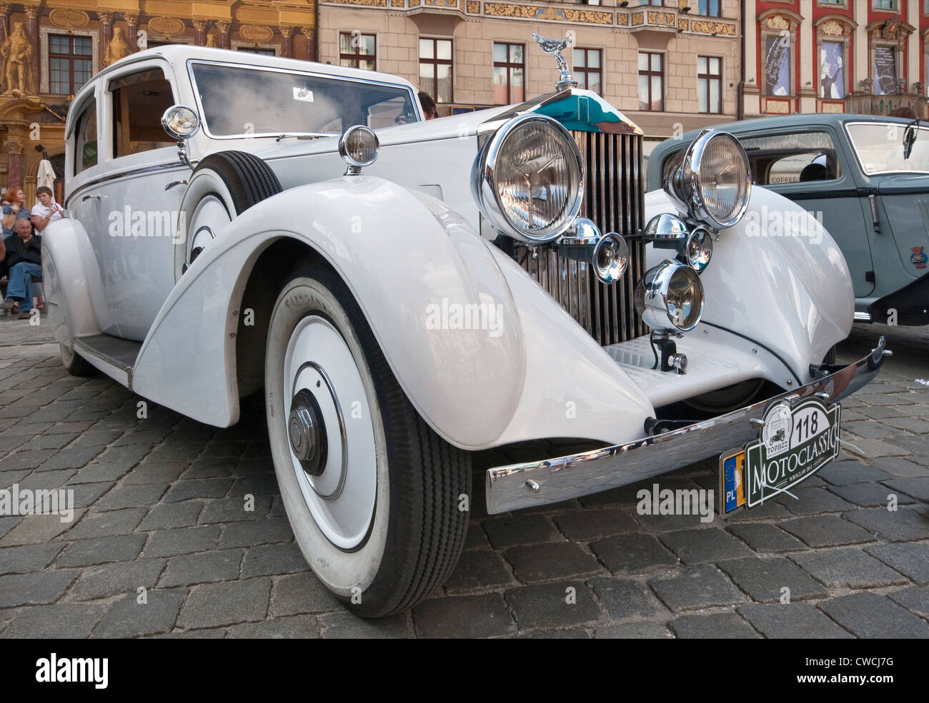 1930s Rolls Royce 20/25 at Motoclassic car show at Rynek (Market Square) in Wroclaw, Lower Silesia, Poland Stock Photo