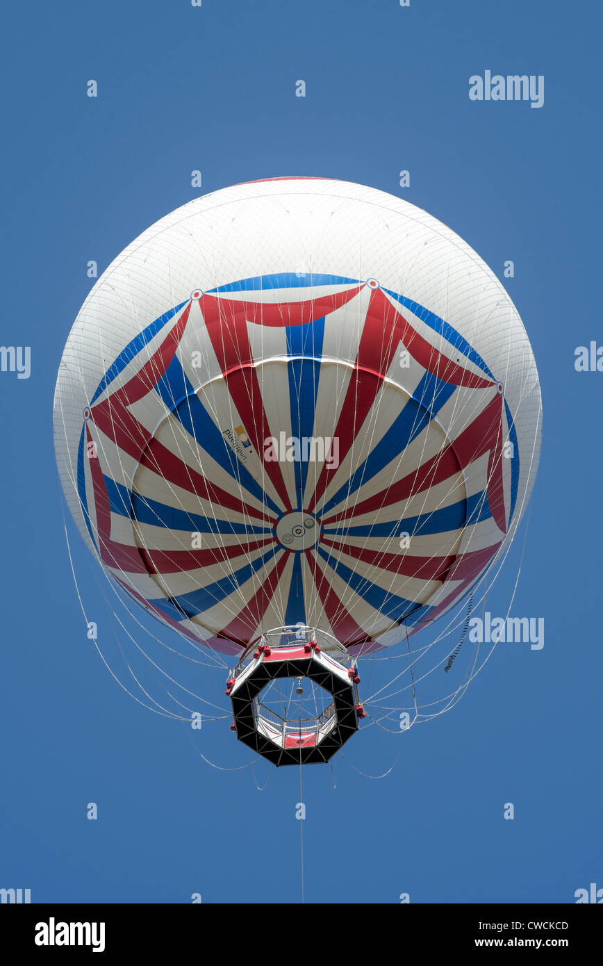 Tethered helium balloon in public park in Bournemouth Stock Photo Alamy