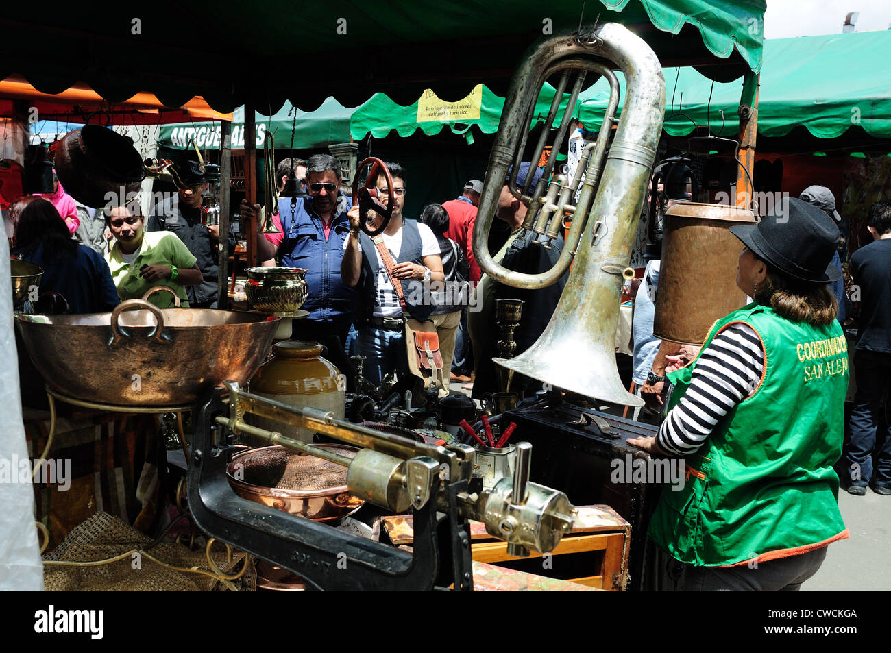" Mercado de las Pulgas San Alejo " Market in BOGOTA. Department of