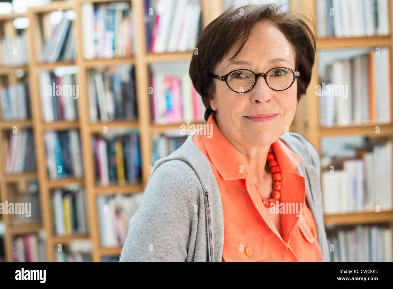 Portrait of a woman smiling Stock Photo