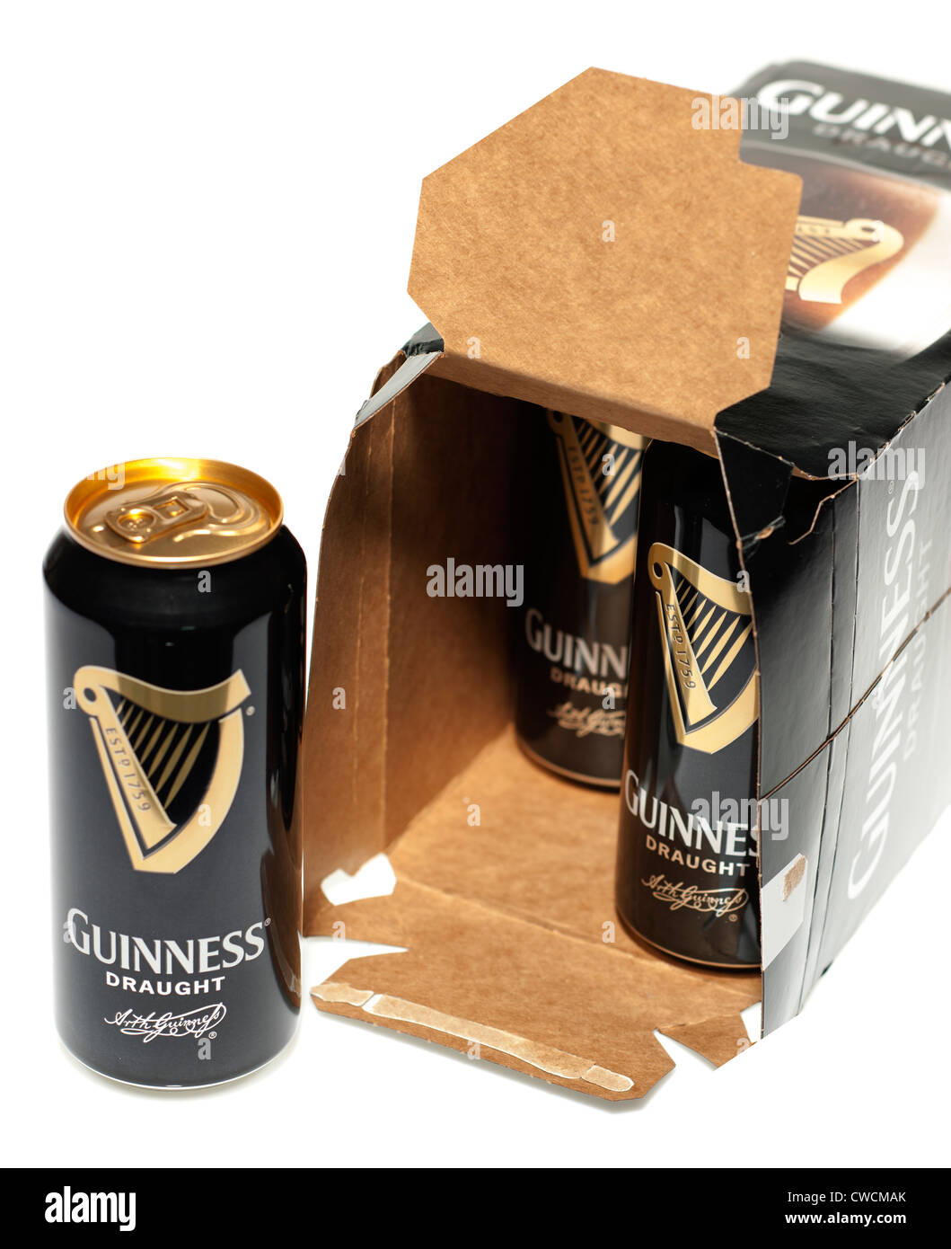 Eight pack of draught Guinness Stock Photo Alamy