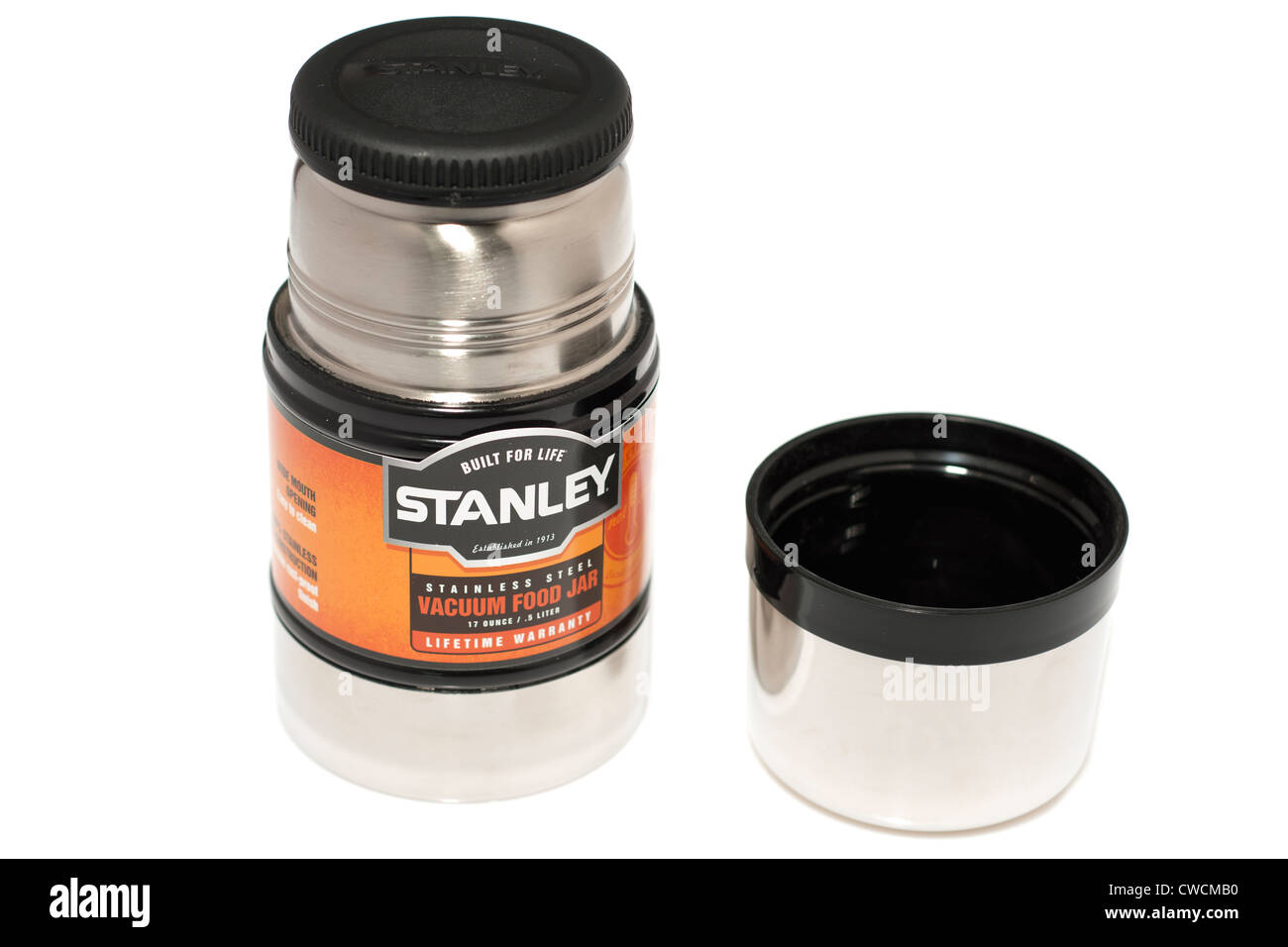 Stanley half litre vacuum food jar flask Stock Photo