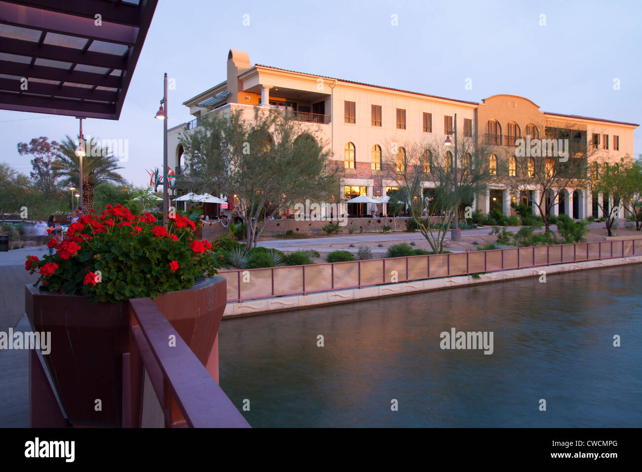 The Riverwalk area of Scottsdale, Arizona. Stock Photo