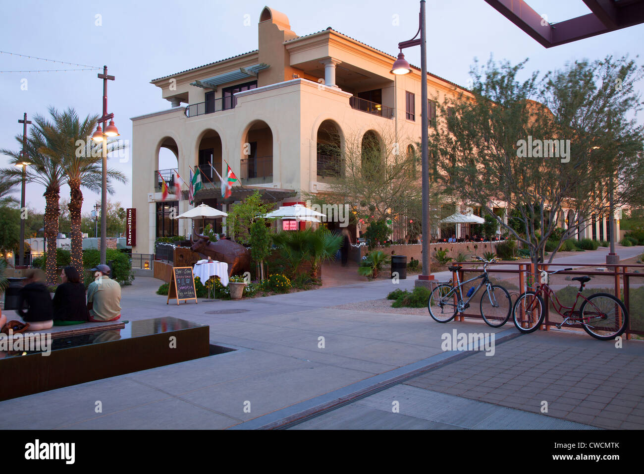 The Riverwalk area of Scottsdale, Arizona. Stock Photo