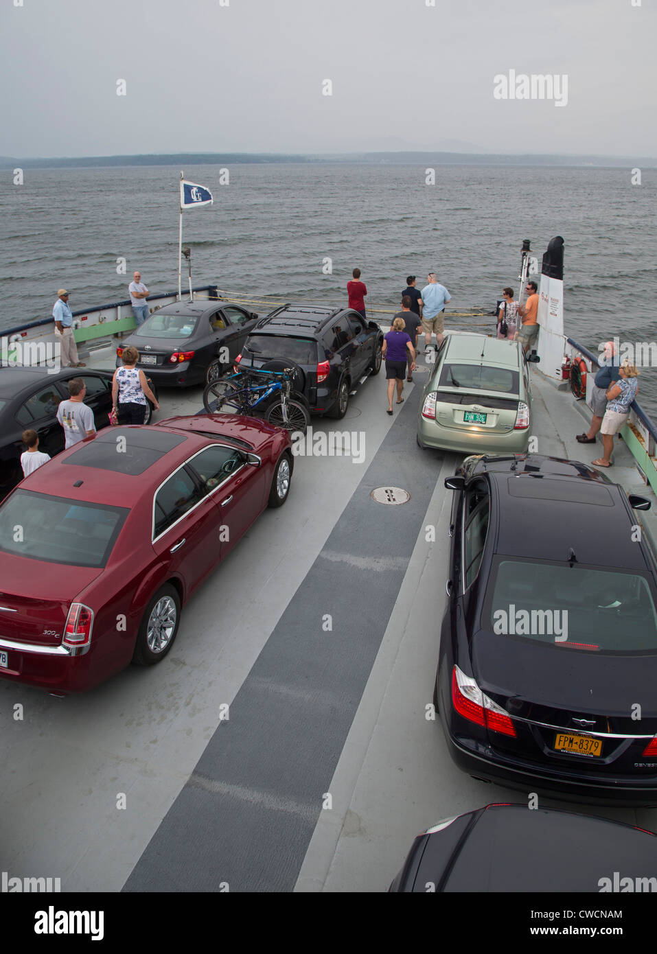 Essex, New York Cars and passengers traveling from Charlotte, Vermont