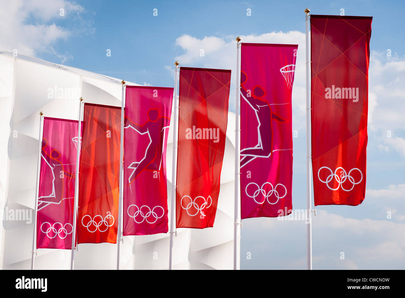 London 2012 Stratford Olympic Park Street Market Area Basketball