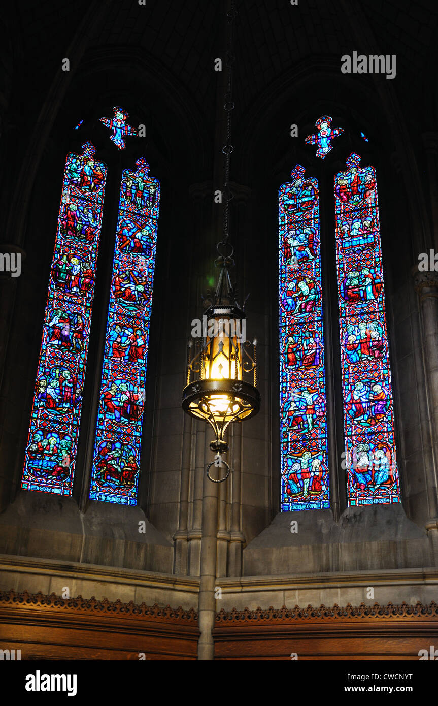The Princeton University Chapel stained glass window Stock Photo Alamy