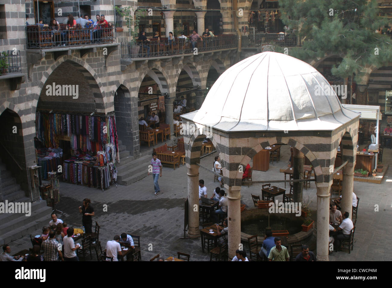 Historical Hasan Pasha Han dating from 16th century, now a tea house ...