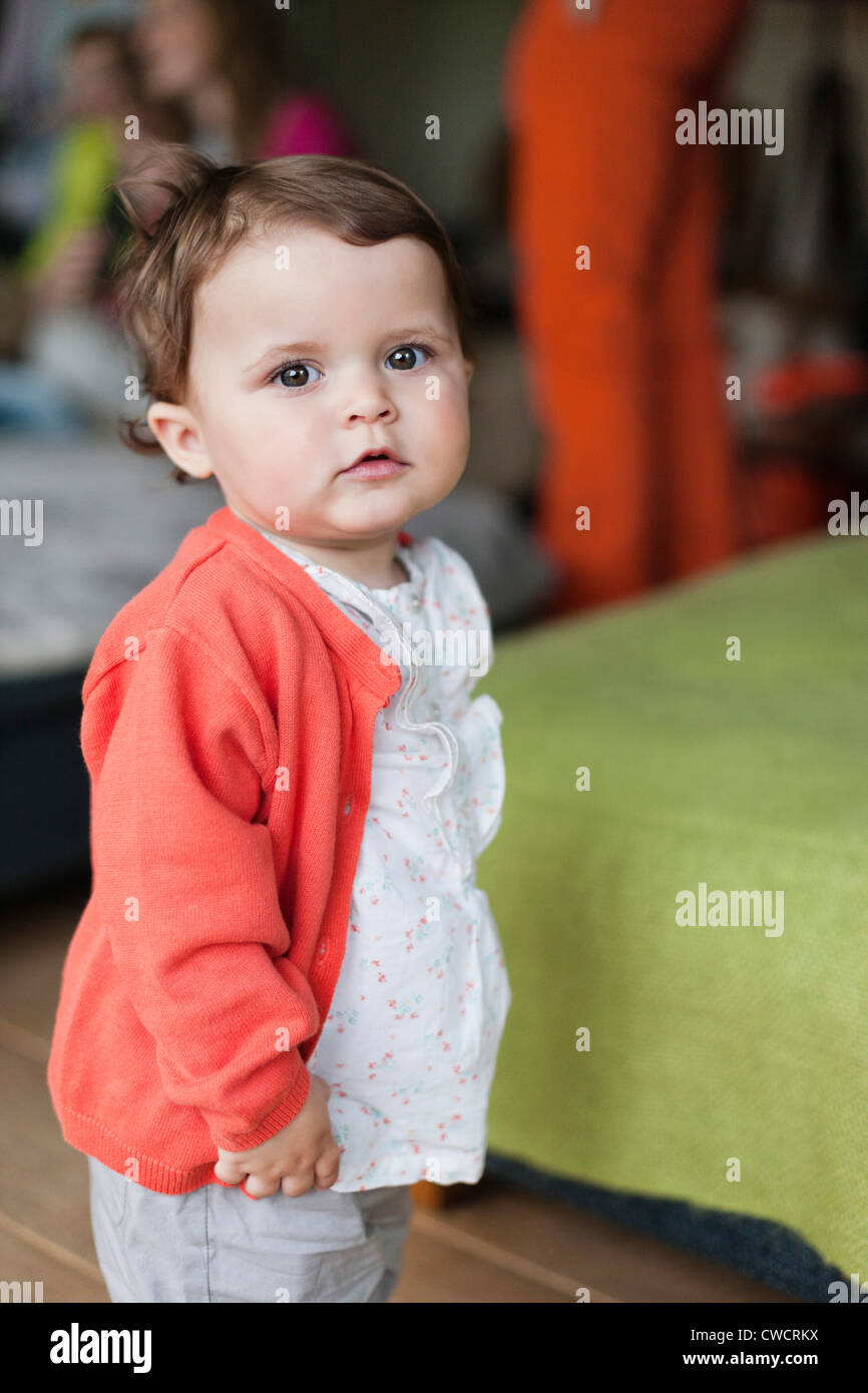 Portrait of a cute baby girl Stock Photo Alamy