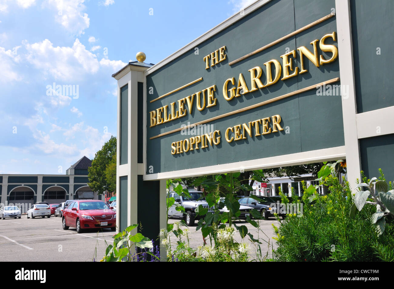 Bellevue gardens shopping center, Newport, Rhode Island, USA Stock