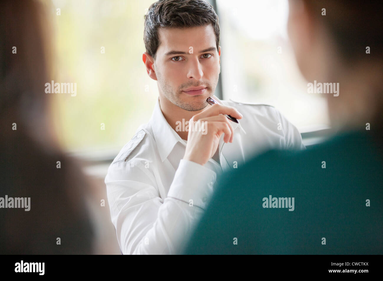 Business executives having a meeting in an office Stock Photo - Alamy