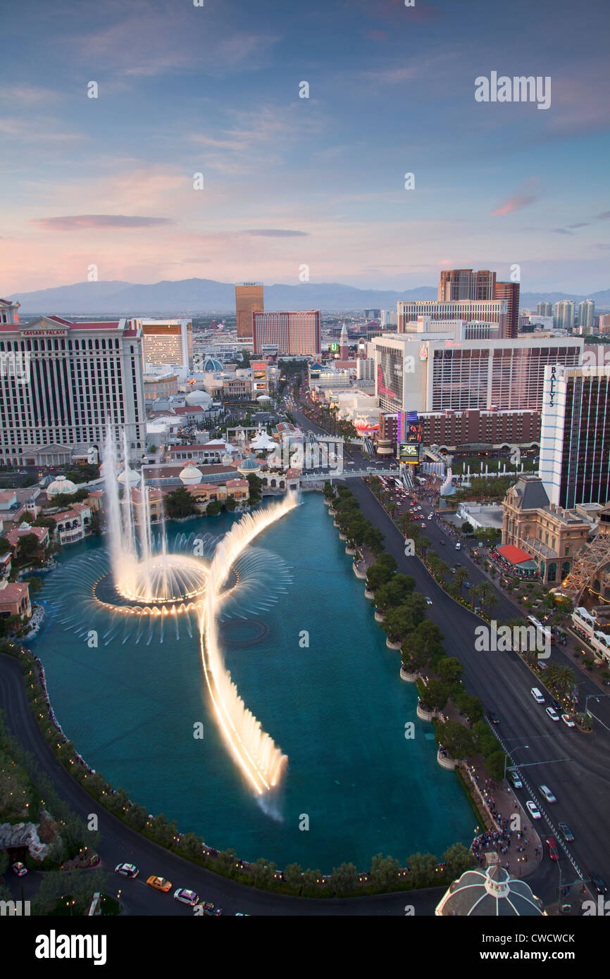 Fountains of Bellagio, Las Vegas, Nevada. Stock Photo