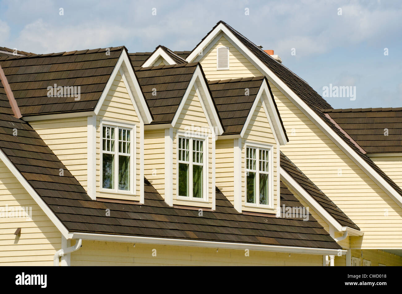 Three Dormer Windows Stock Photo 50072548 Alamy