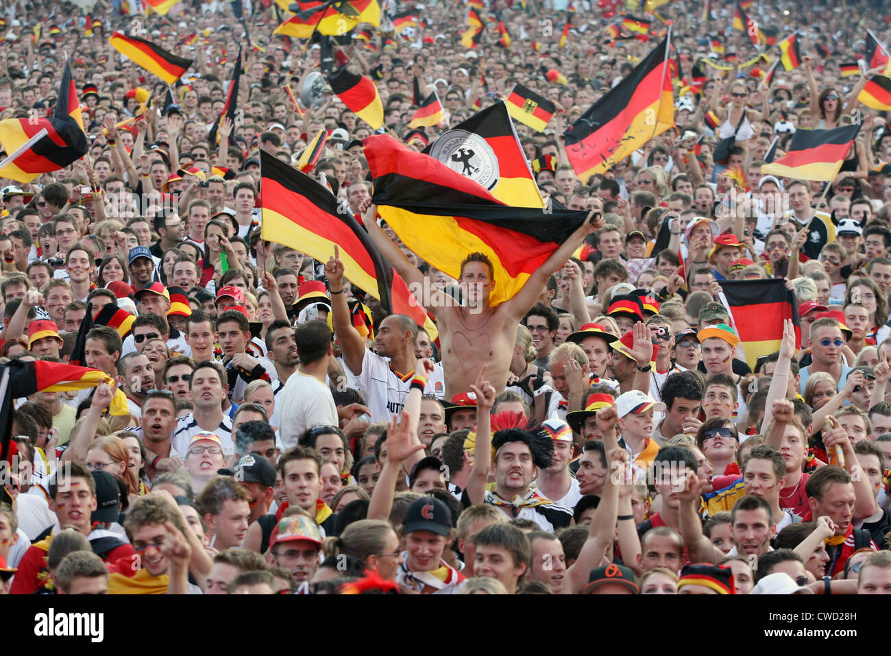 Berlin, Germany fans in the fan zones Stock Photo - Alamy