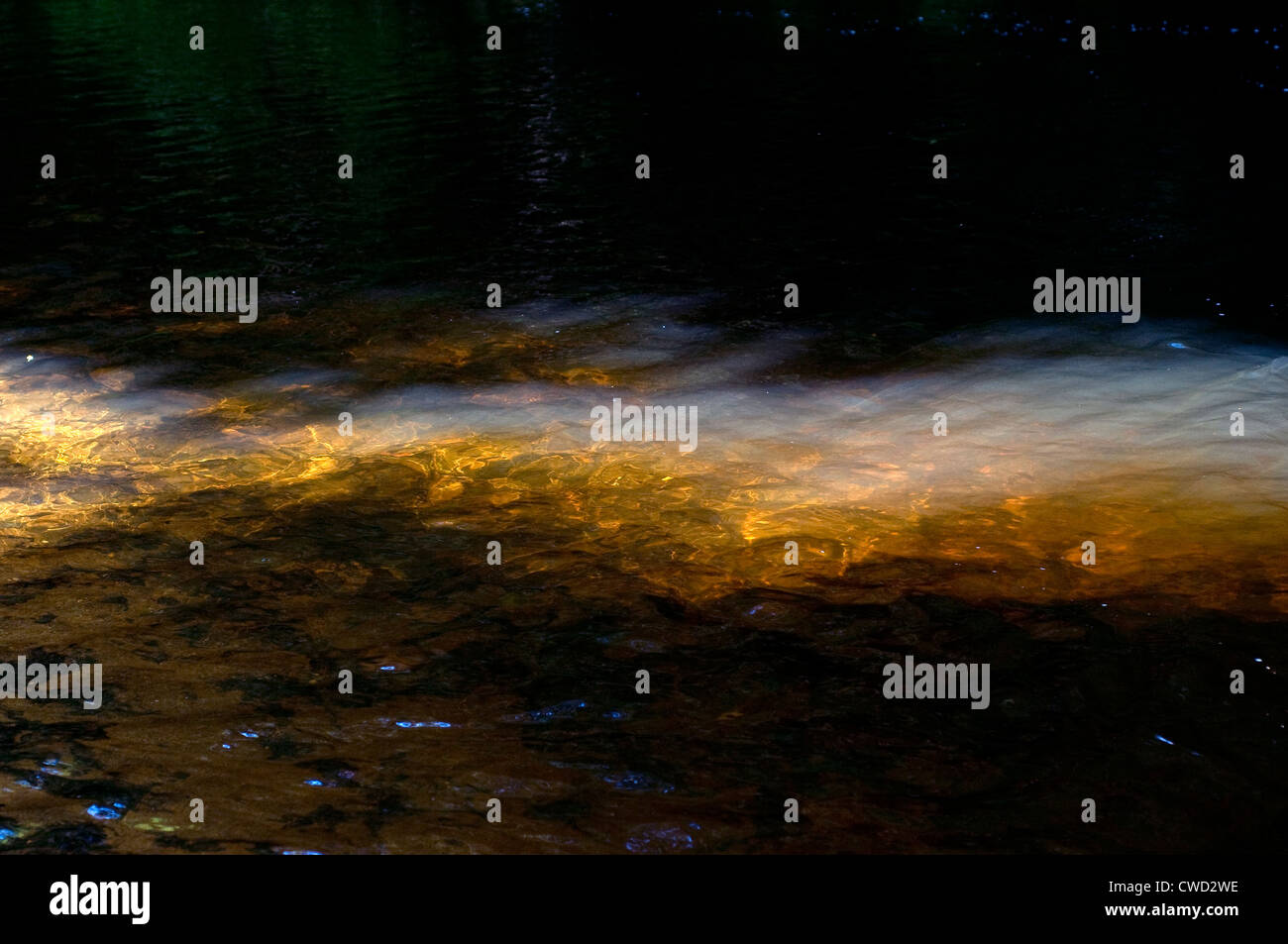 River Teign,Devon,shallows,leaves, rapids, reflect, reflection, river