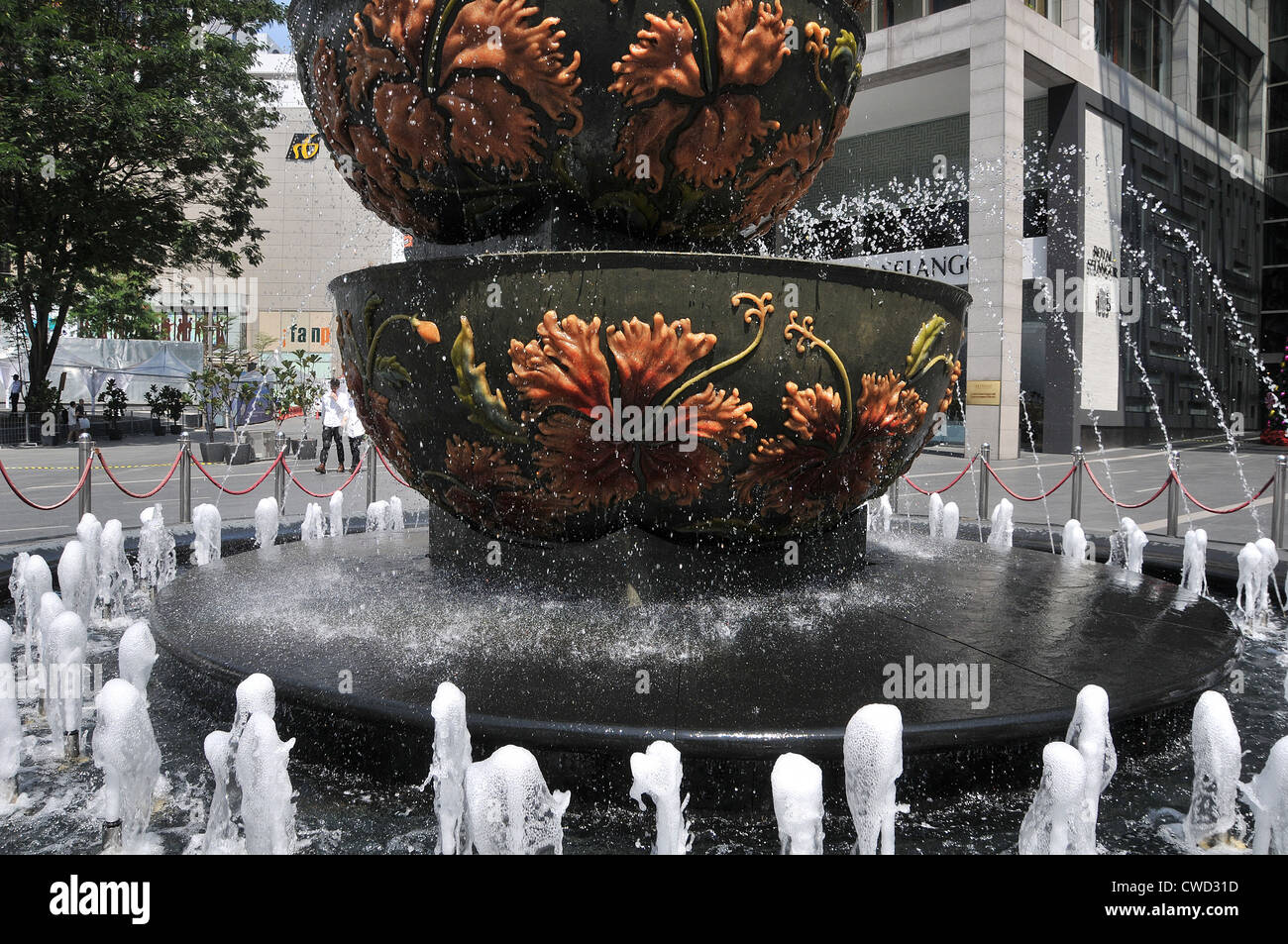 Pavilion Crystal fountain, Kuala Lumpur, Malaysia Stock Photo Alamy