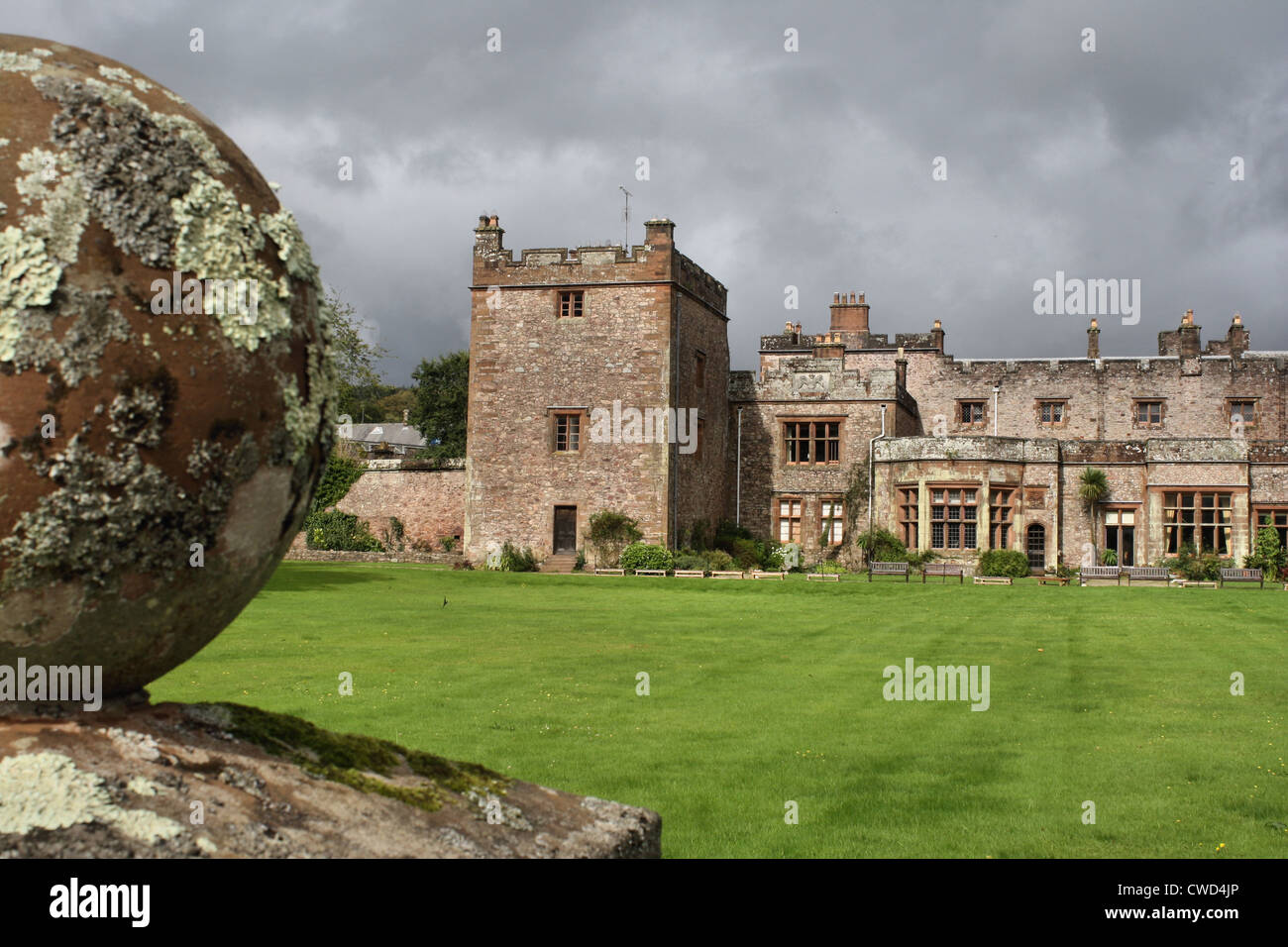 Muncaster castle and grounds in Lake district Stock Photo