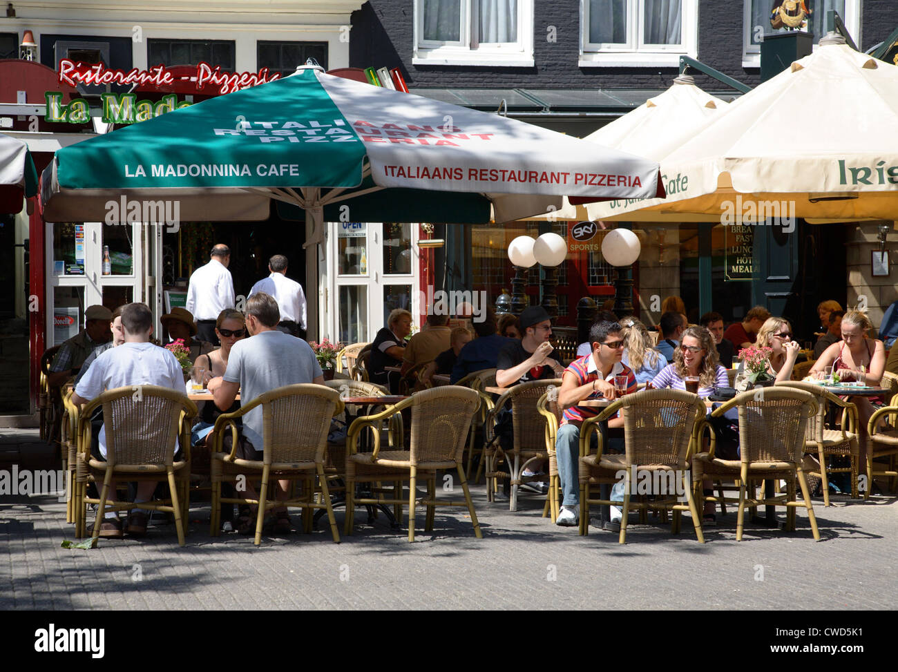 Amsterdam Street Cafe Stock Photo - Alamy