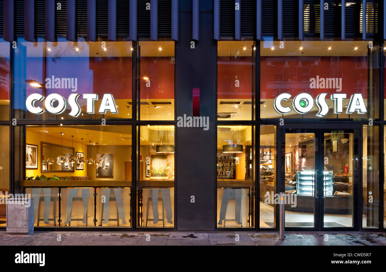 Costa Coffe bar in Tooley Street, London. Stock Photo