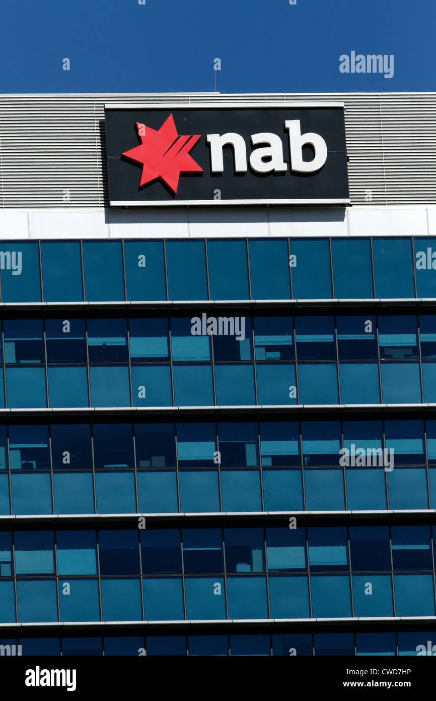 NAB, National Australia Bank sign and logo Stock Photo - Alamy