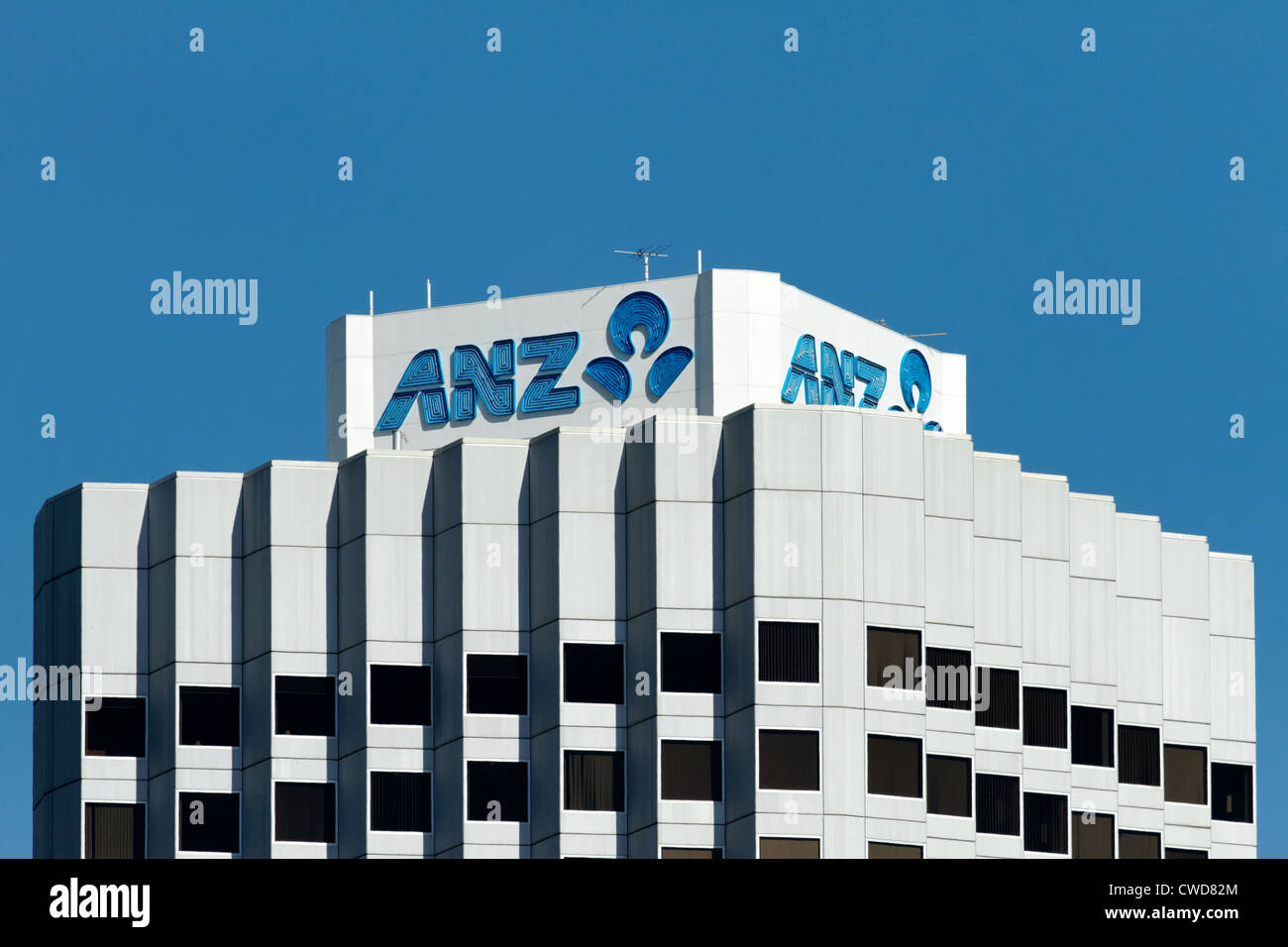 ANZ bank sign Stock Photo