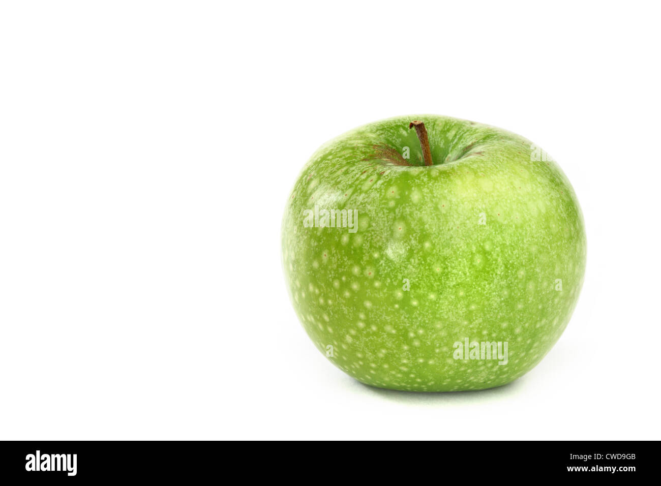 green apple isolated on white background Stock Photo - Alamy