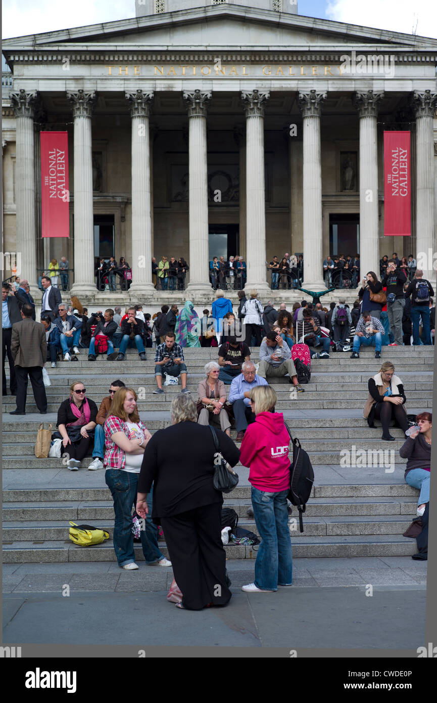 The National Gallery Trafalgar Square Stock Photo