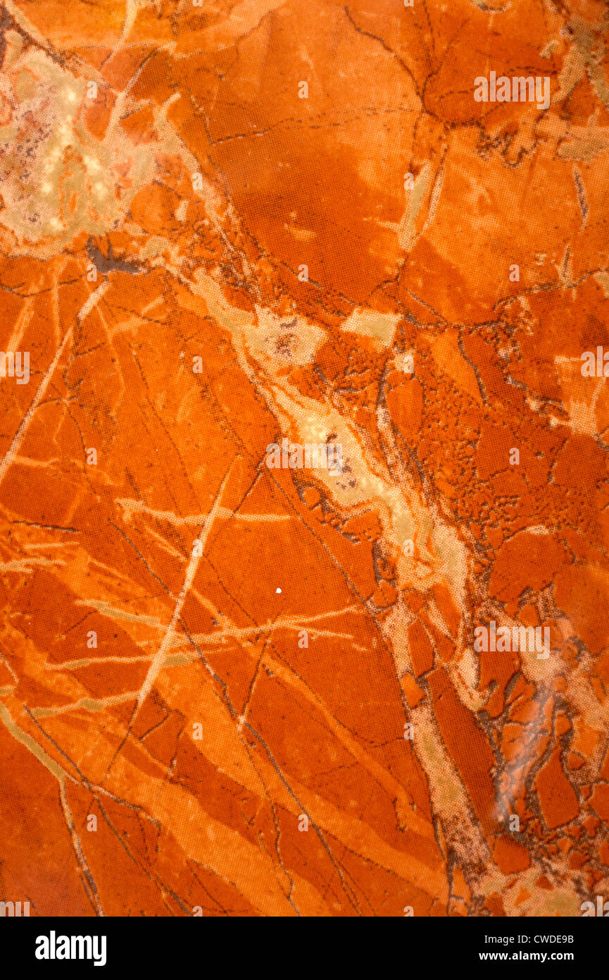 Marble patterned worktop or floor tile with cracked effect Stock Photo