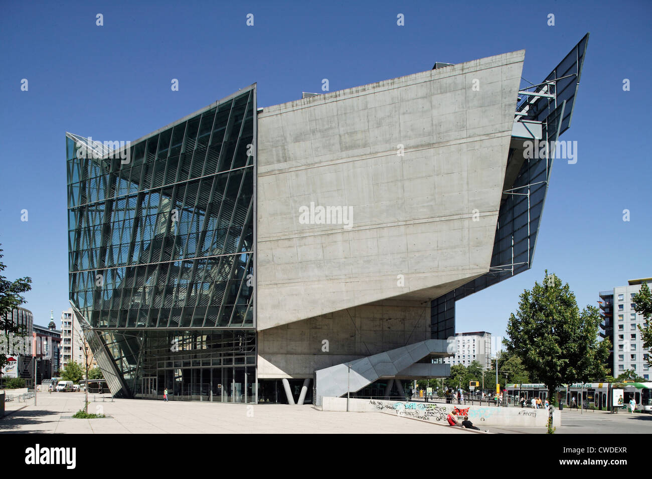 Dresden Deconstructivist Ufa Crystal Palace Stock Photo Alamy