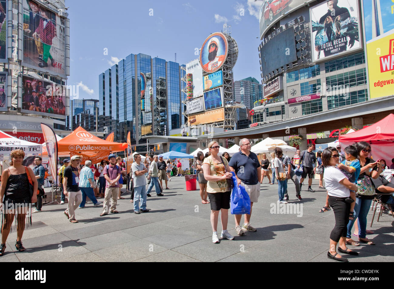 Entertainment And Festival On Yonge And Dundas Square In Downtown Toronto