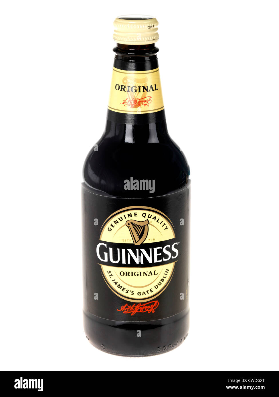 Bottle of Original Guinness Beer Stock Photo Alamy
