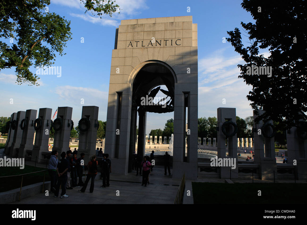 World War two WWII II memorial washington D.C Stock Photo - Alamy