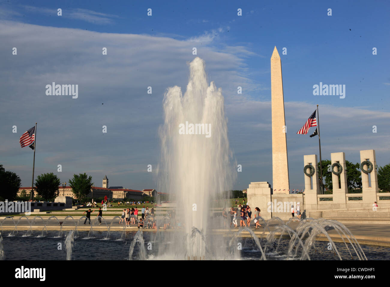 World War two WWII II memorial washington D.C. washington monument