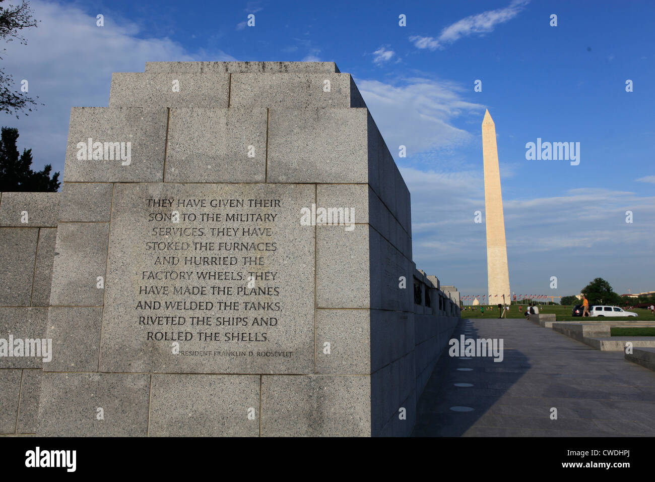 World War two WWII II memorial washington D.C. monument Stock Photo - Alamy