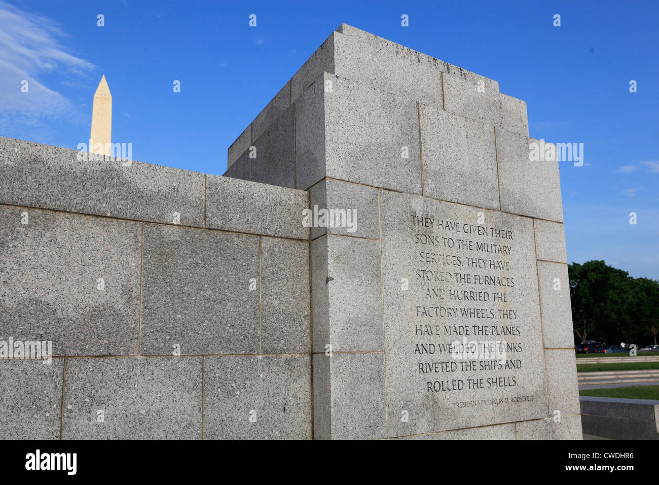 World War two WWII II memorial washington D.C. monument Stock Photo - Alamy