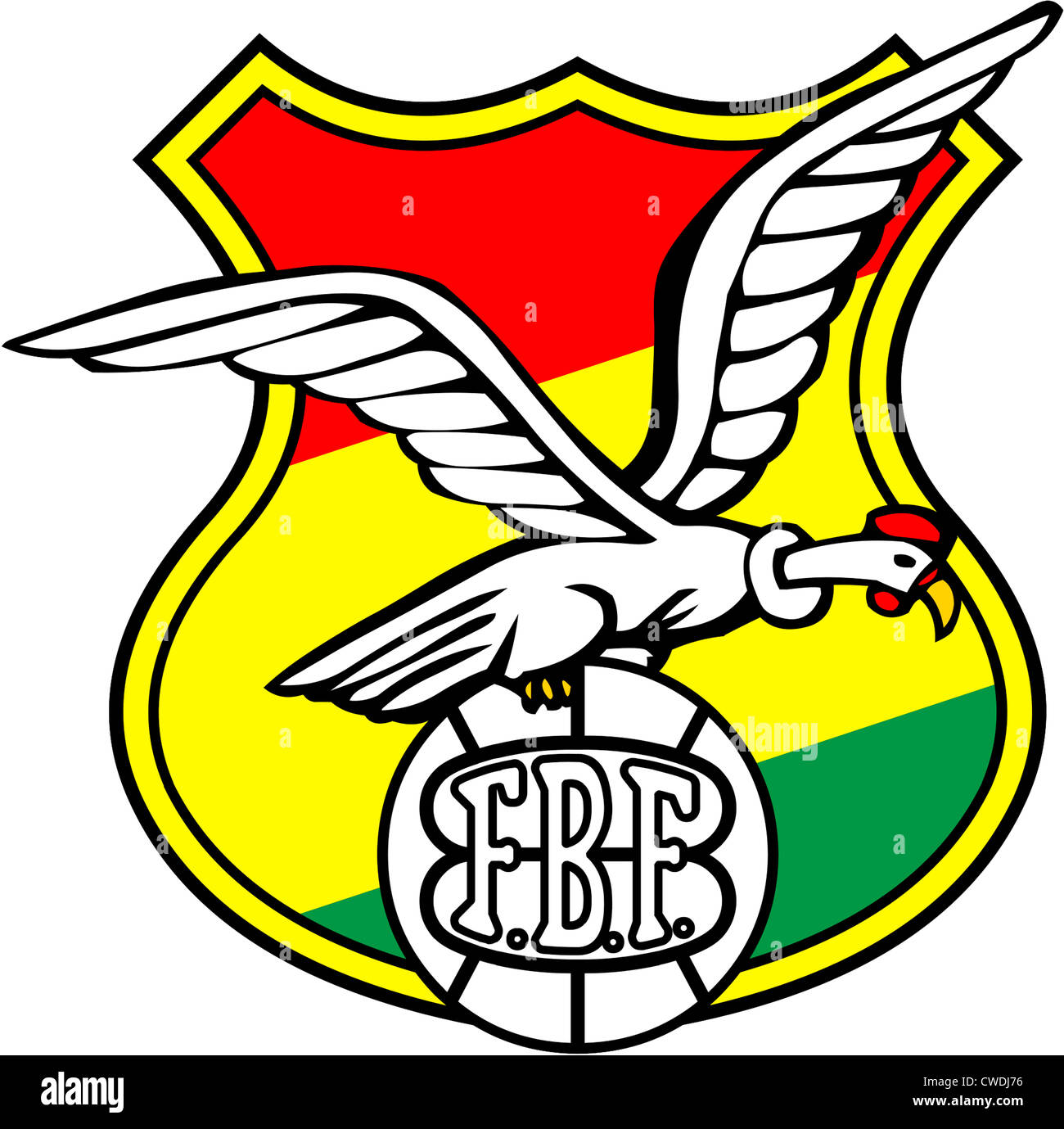 Logo of the Bolivian national football team. Stock Photo