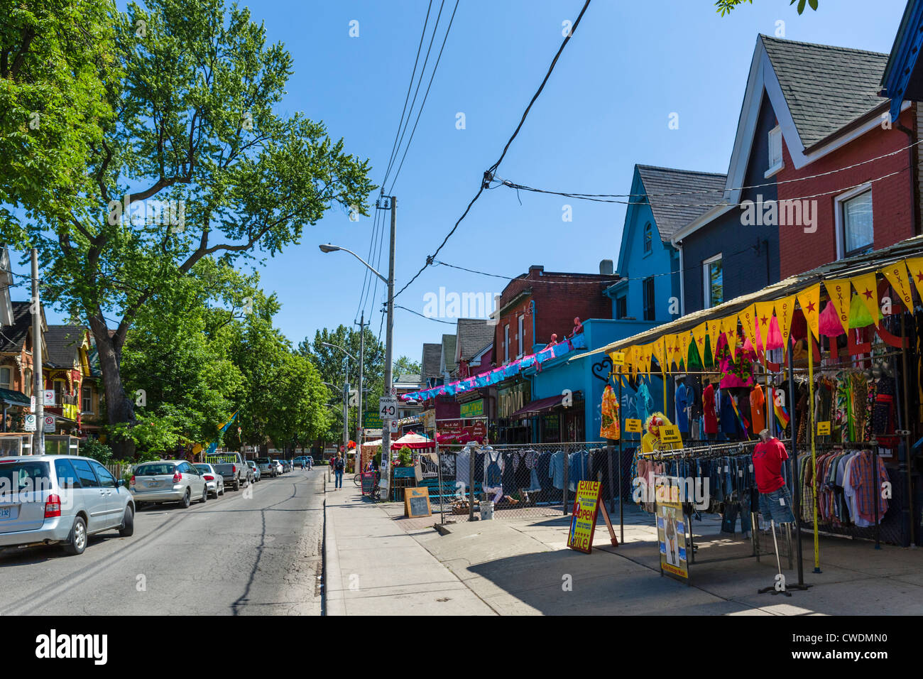 Shops on Kensington Avenue in the Kensington Market district, Toronto