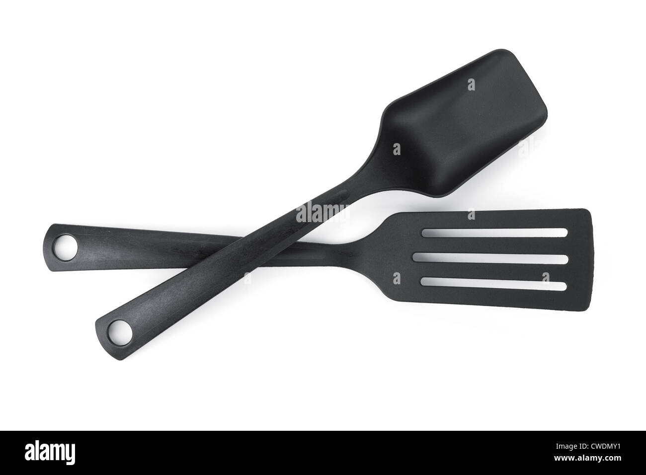 Plastic kitchen utensils. Isolated on white background Stock Photo Alamy