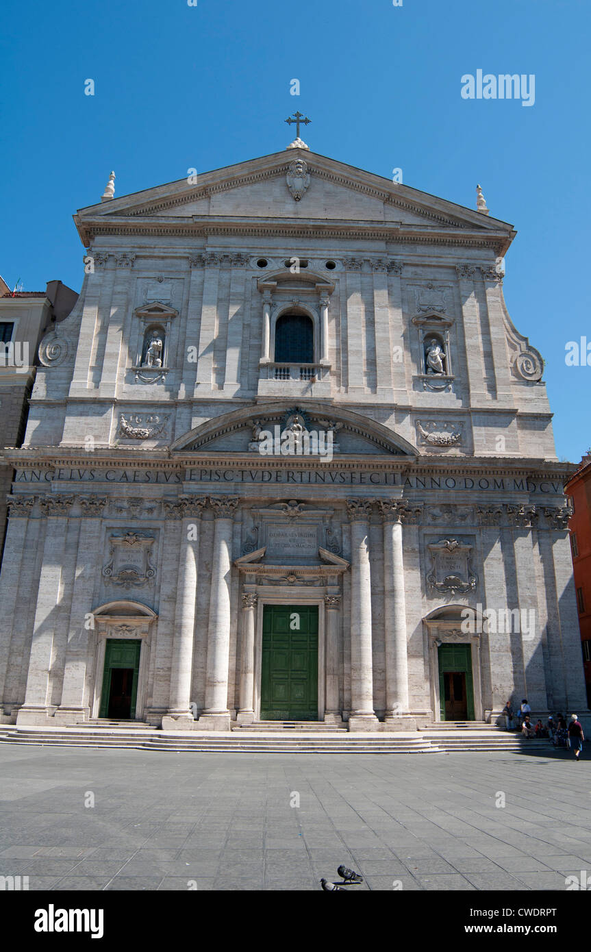 Catholic Church of Santa Maria in Vallicella on the via del Governo Vecchio, Rome Italy, Europe Stock Photo