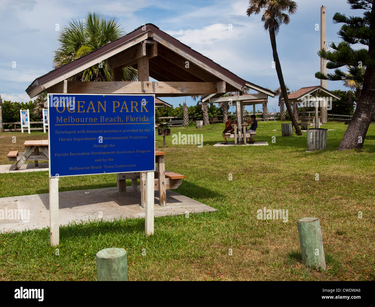 Ocean Park in Melbourne Beach Florida USA Stock Photo Alamy