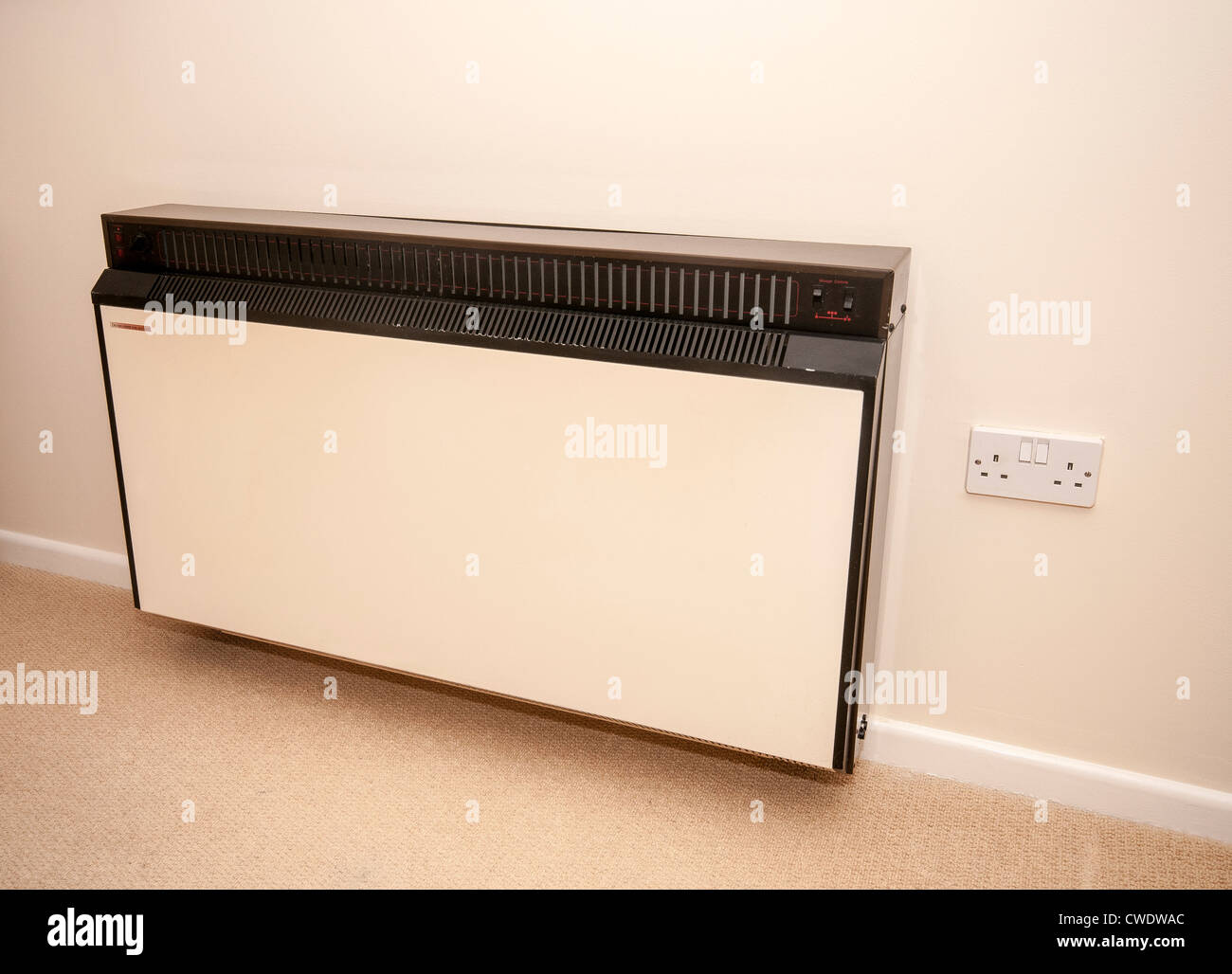 Old fashioned style storage heater Stock Photo Alamy