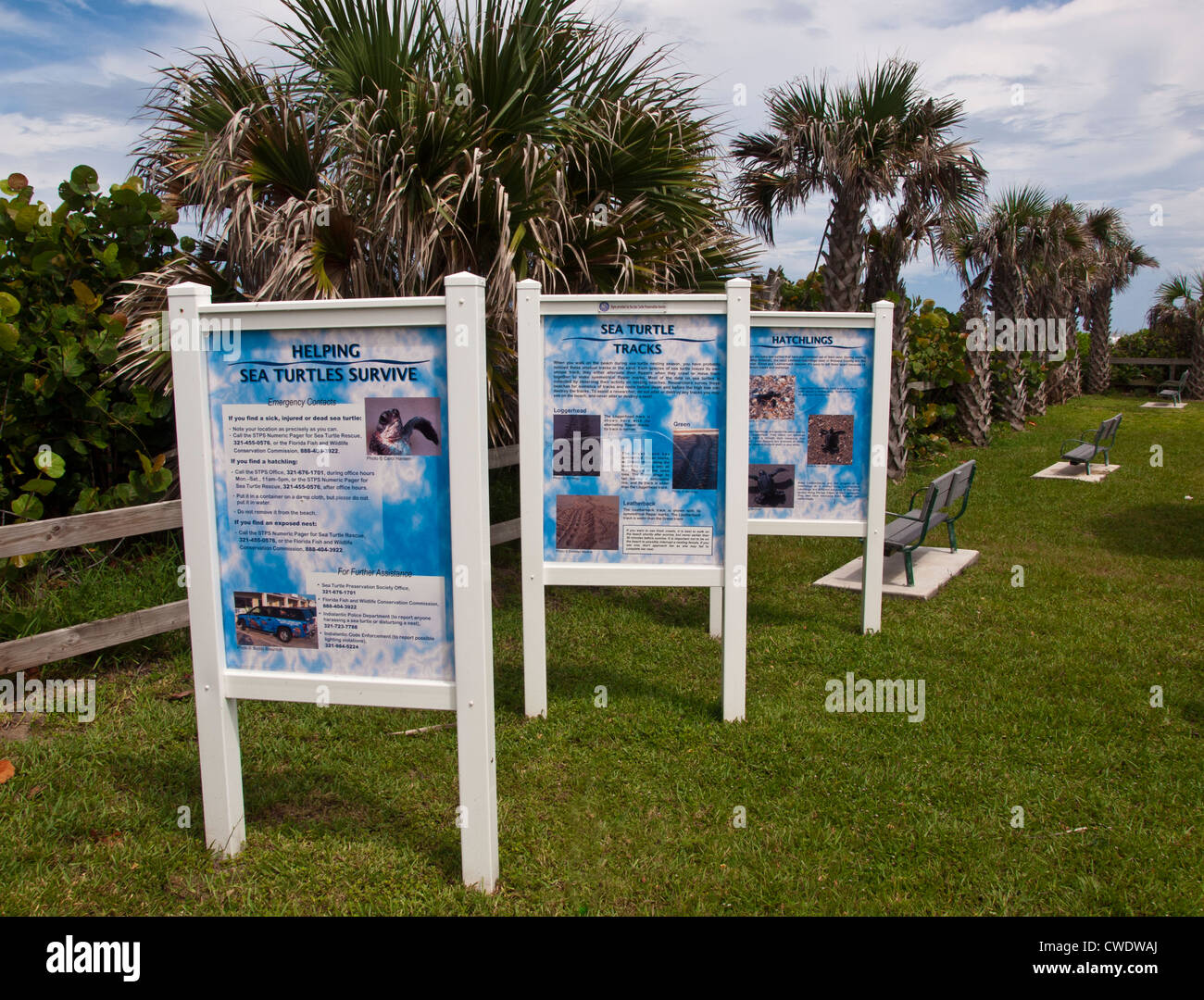 Ocean Park in Melbourne Beach Florida USA Stock Photo Alamy