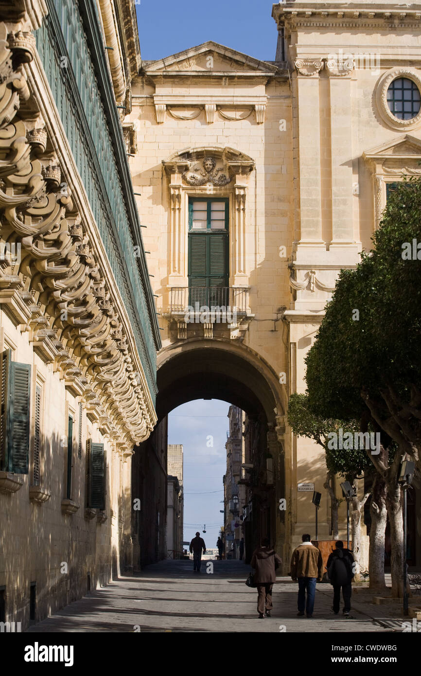 Europe, Malta, La Valletta, grand masters palace Stock Photo