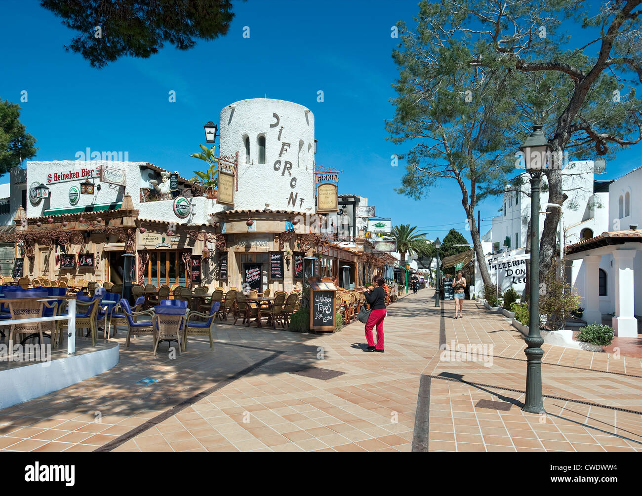 Town centre, Cala D'Or, Majorca, Balearic islands, Spain Stock Photo