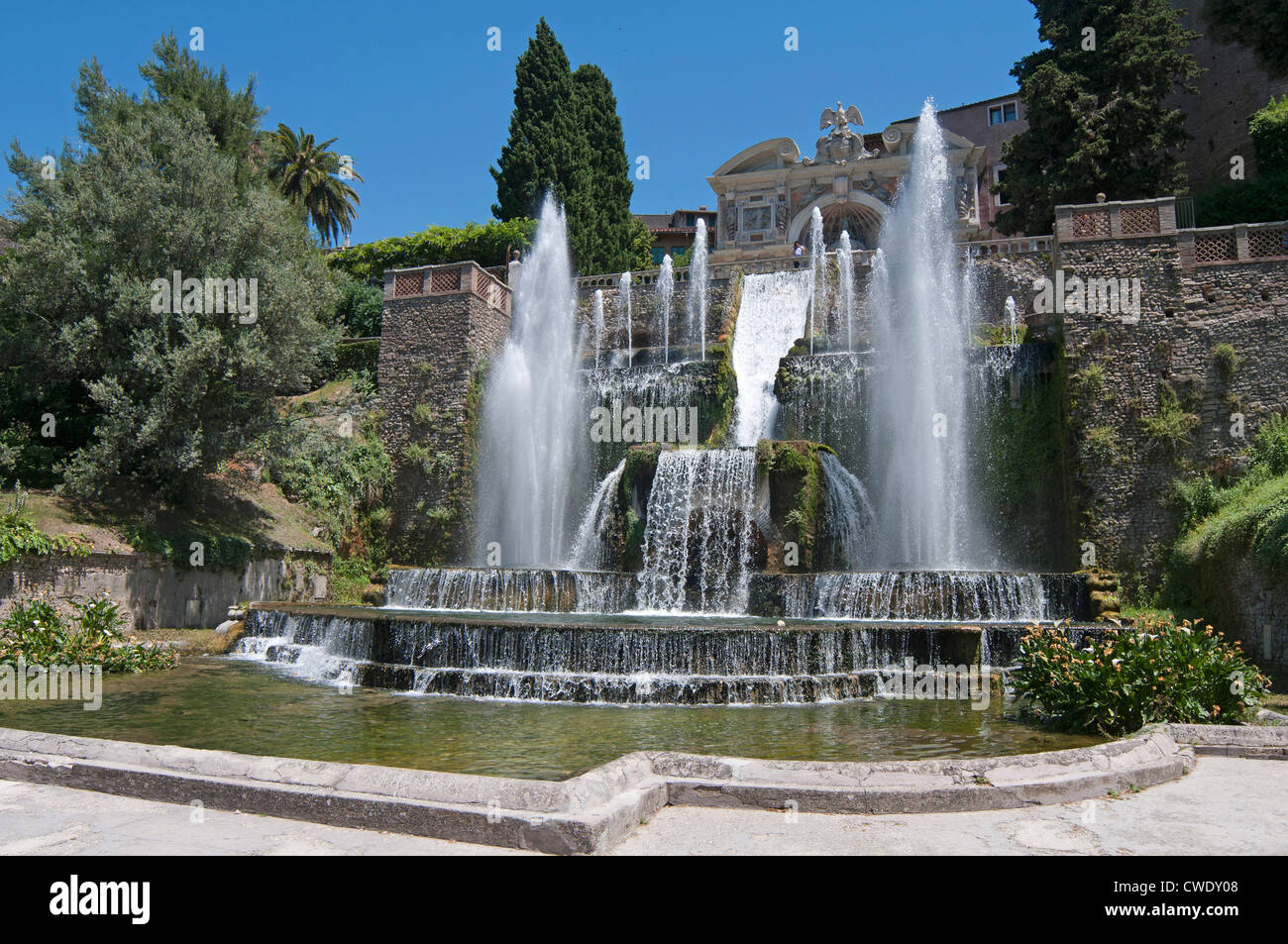 The Renaissance Gardens Of The Villa D Este Tivoli Near Rome