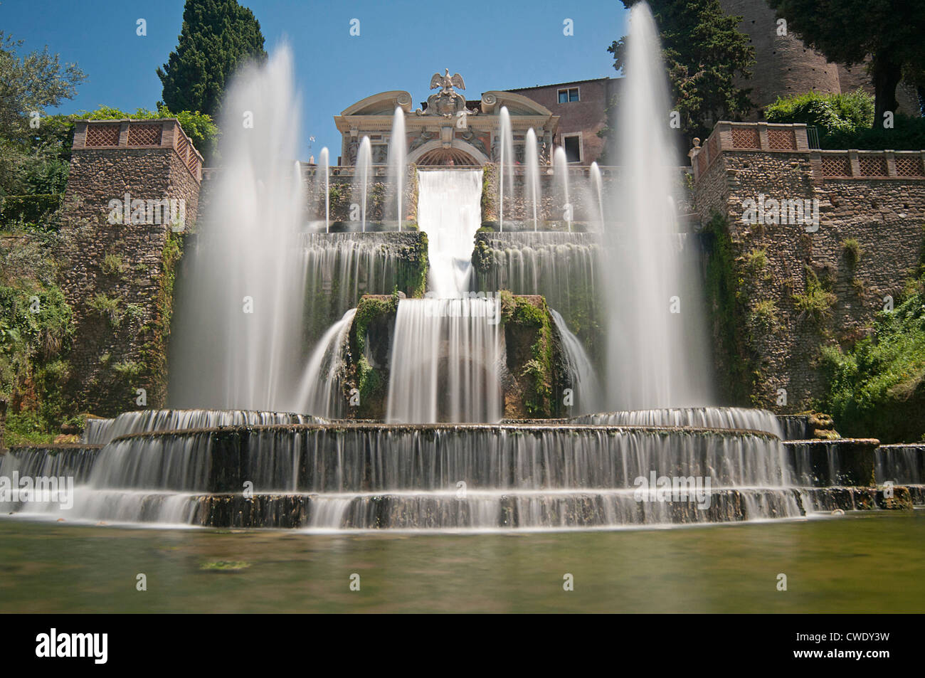 The Renaissance Gardens of the Villa d'Este, Tivoli, near Rome, Italy ...