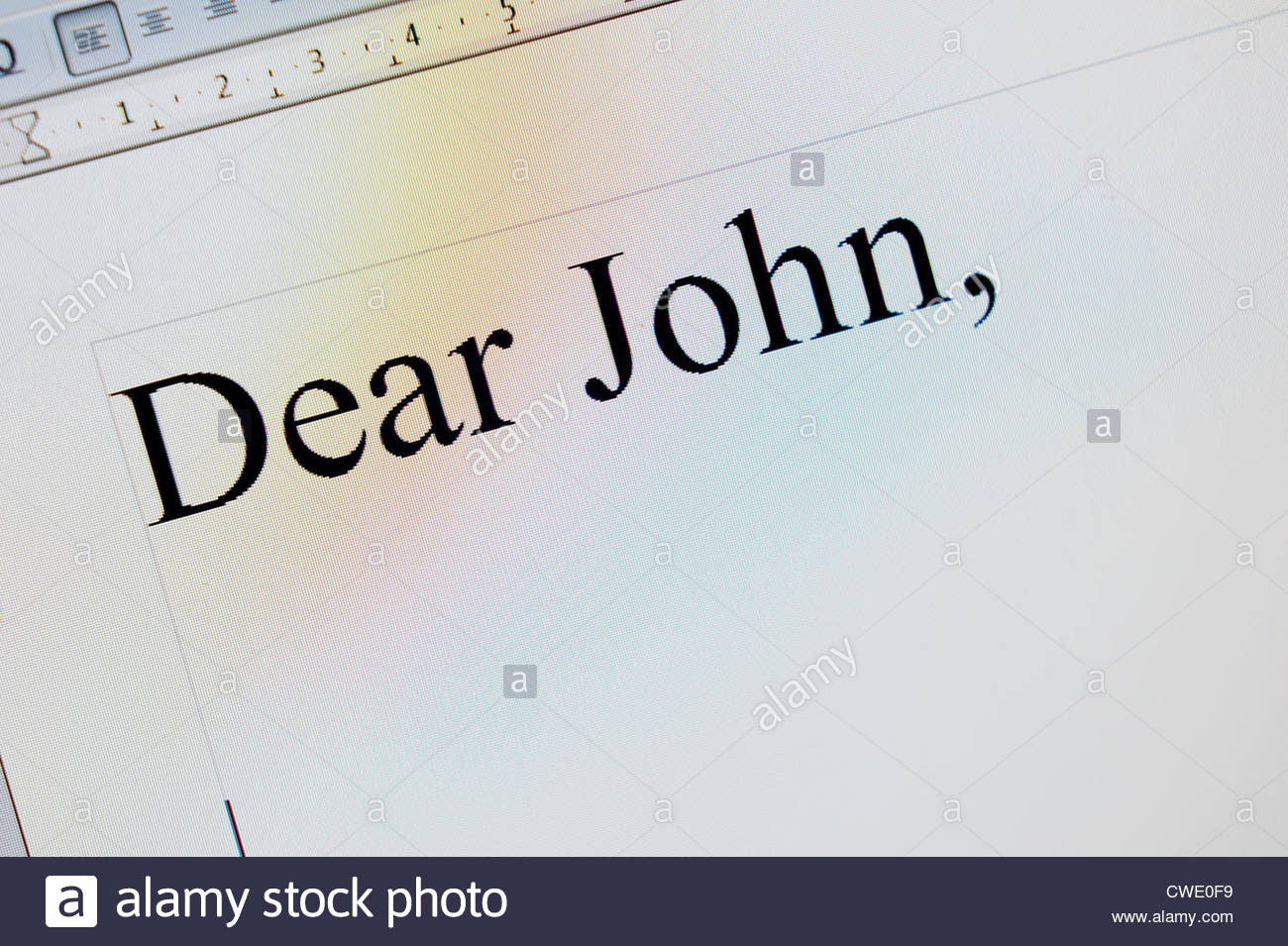 dear john stock photos dear john stock images alamy what is a dear john letter