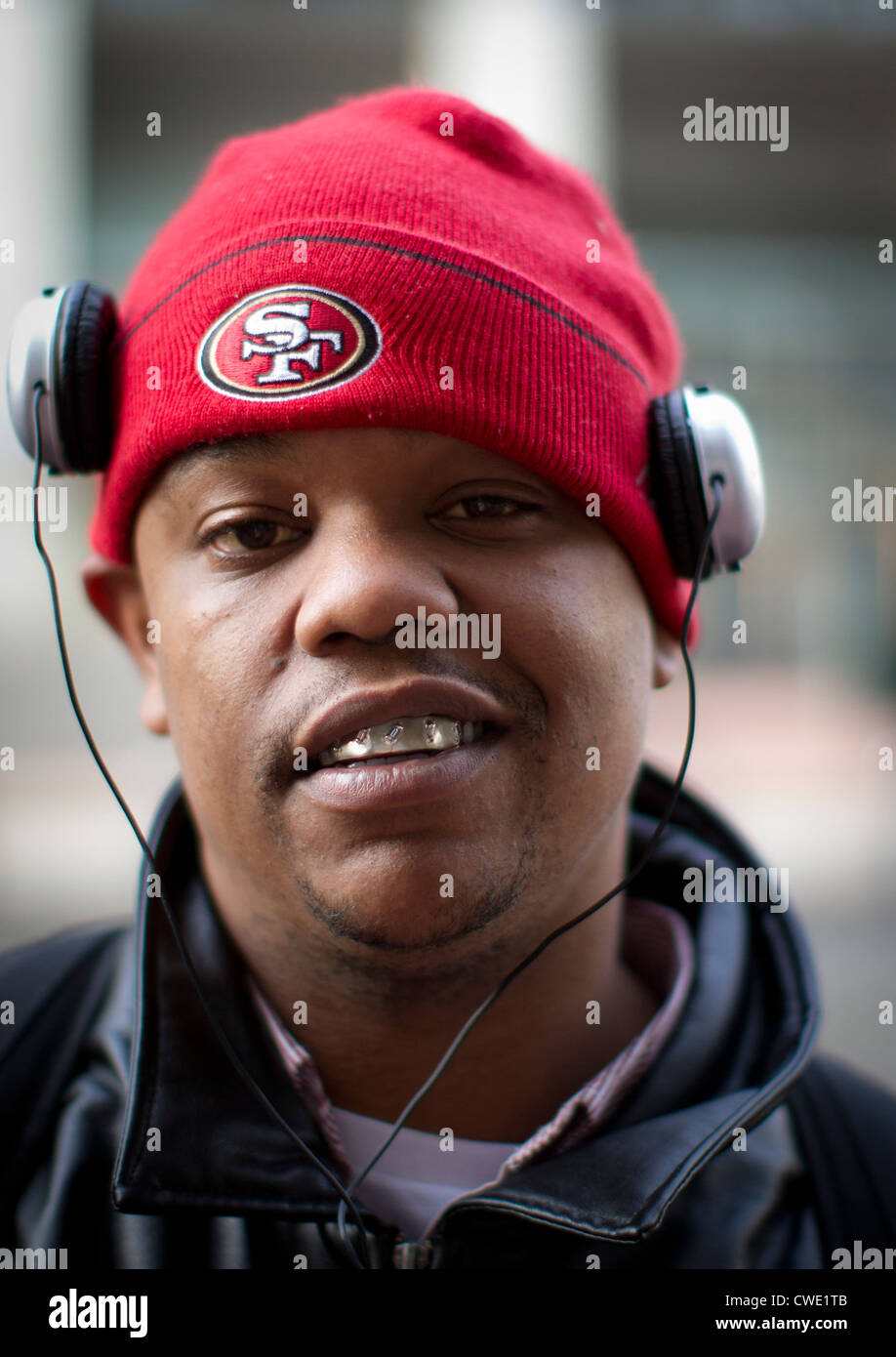 Hip-hop musician Justmanish Stock Photo
